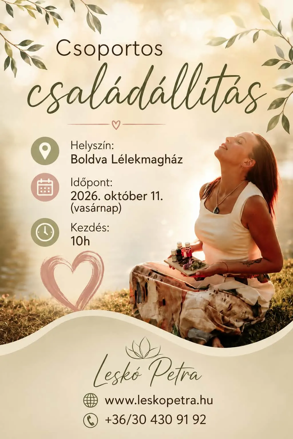 Csoportos családállítás Leskó Petrával, 10.00-tól